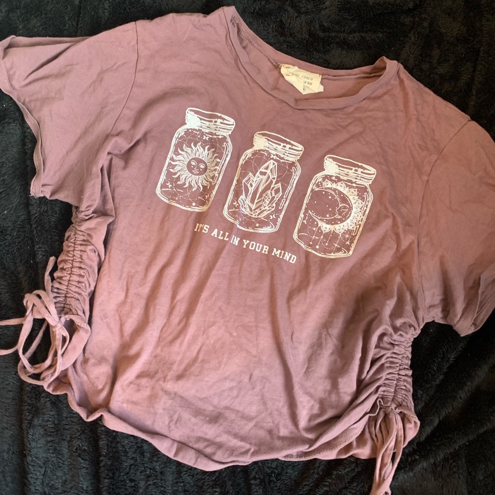Purple XL crop top,